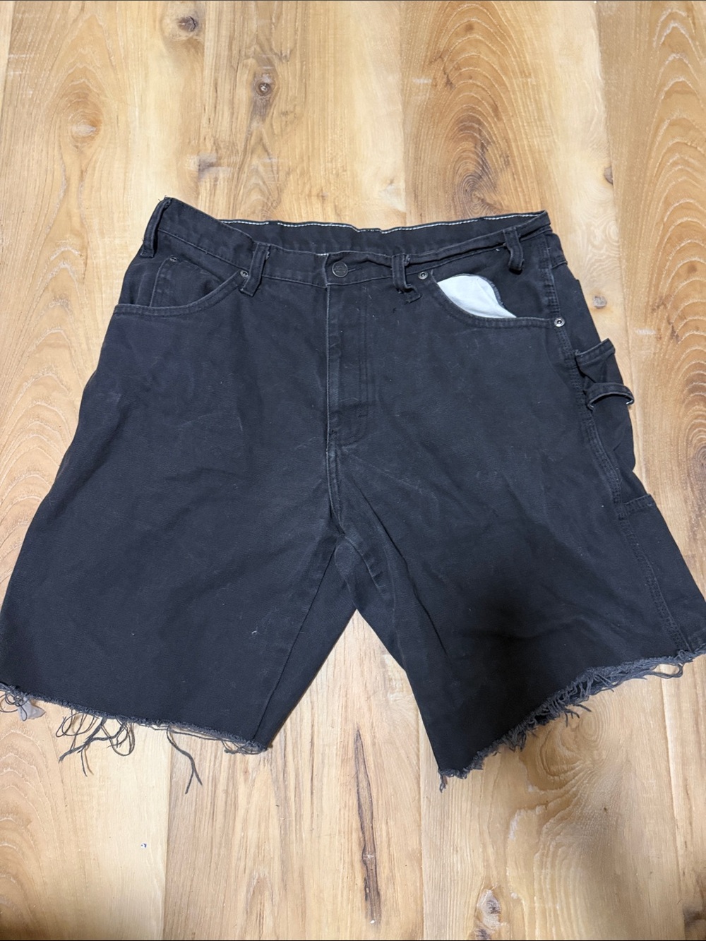 Men's Black Workwear Cut-Off Shorts by dickies size 34x32
